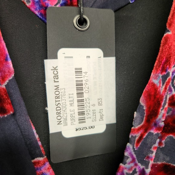 Rag and Bone Eloise Velvet Floral Mini NWT Size 6 - Picture 8 of 9